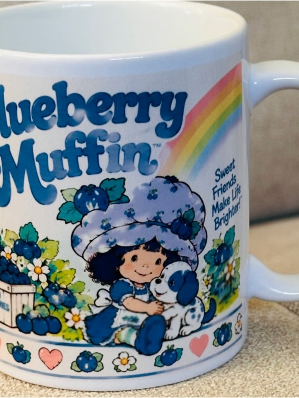 Blueberry Muffin Ceramic Mug by Strawberry Shortcake - Blue